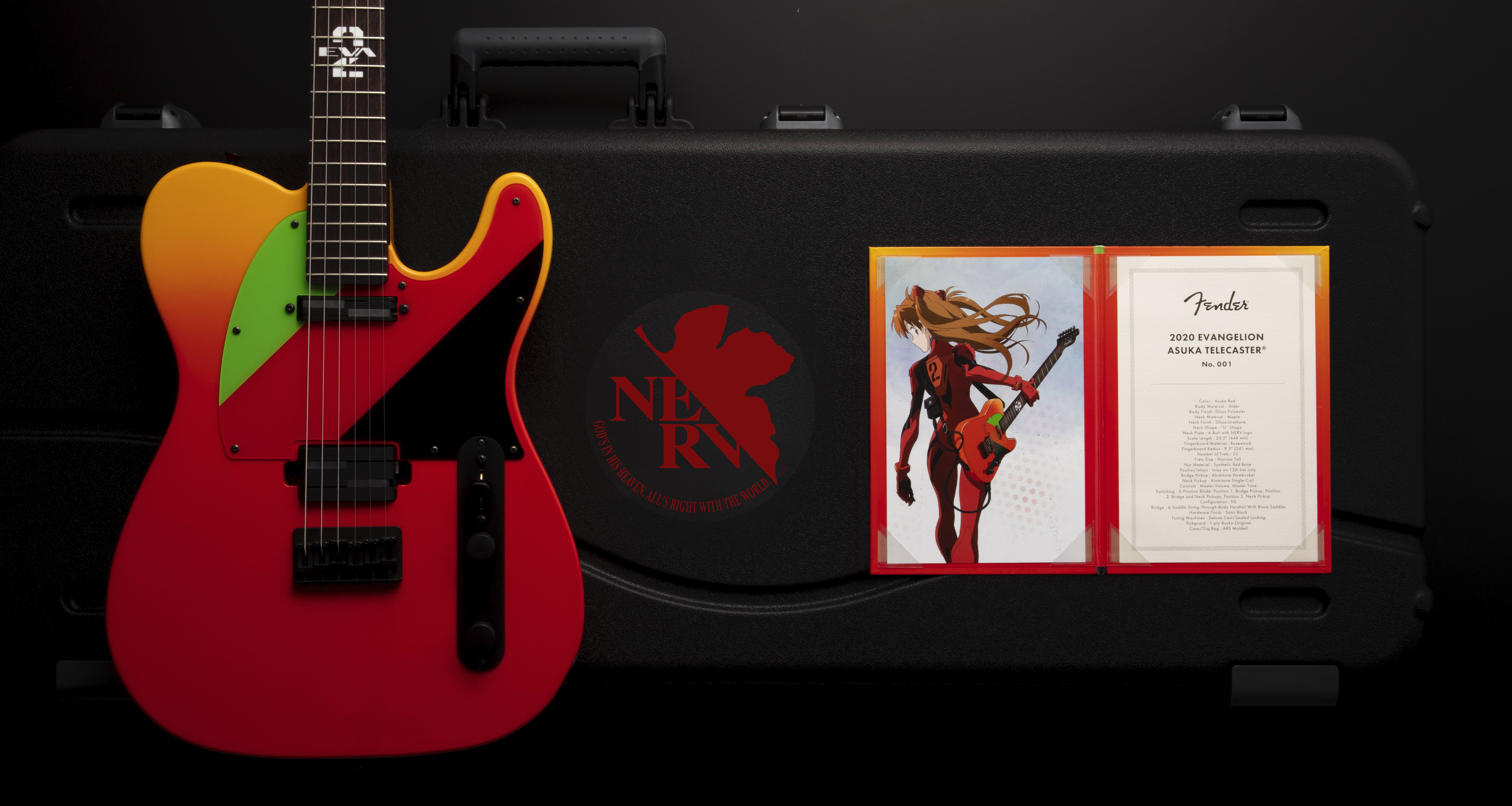 Eva X Fender Evangelion Asuka Telecaster が発表