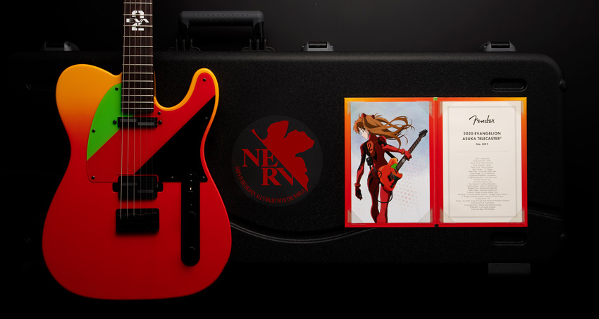 Fender Evangelion Asuka Telecaster がエヴァストアオンライン数量限定販売開始