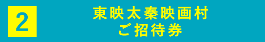 東映太秦映画村ご招待券