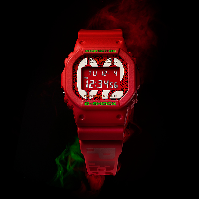 【美品】エヴァンゲリオン×G-SHOCK×RADIO EVA 2号機モデル